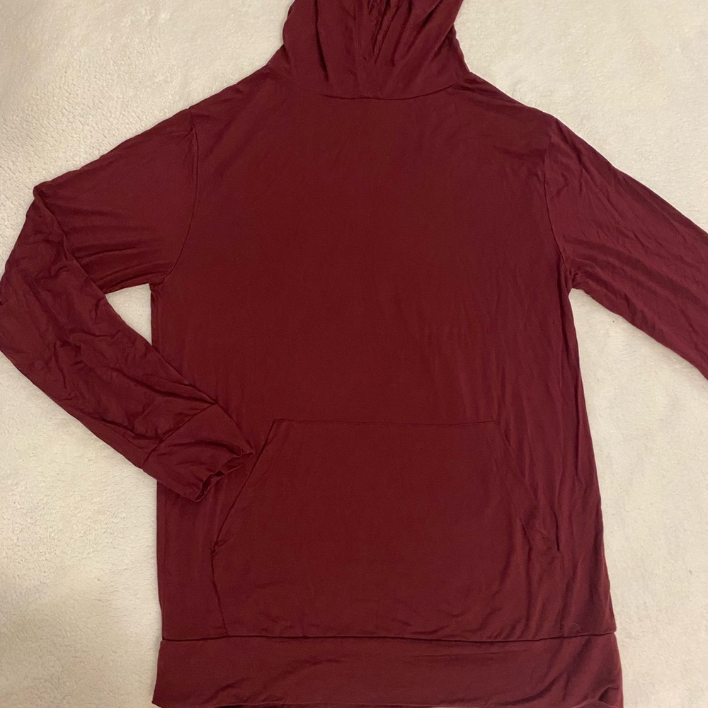 Red Relaxed Sweatshirt Hoodie